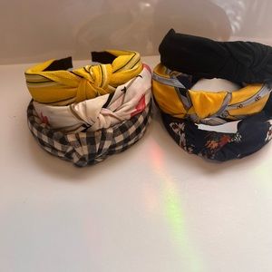 Lot of 6 Headbands Fabric Covered in Multicolor